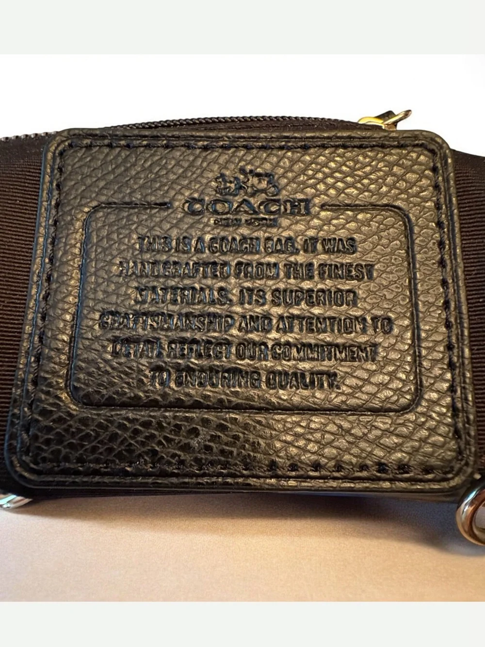 Coach Christie Carryall in signature brown and black monogram